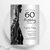 Invitation Argent Black Agate 60e anniversaire