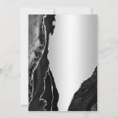 Invitation Argent Black Agate 80e anniversaire (Dos)