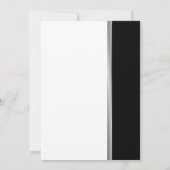 Invitation ARGENT | Black Modern Class Reunion Party (Dos)