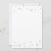 Invitation Argent & Blanc | Fête d'anniversaire 21 ans chic m (Dos)