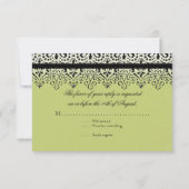 Invitation Argent blanc noir 15ème Quinceanera de regard de (Dos)