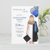 Invitation Argent Bleu Elle Croyait Qu'Elle Pourrait Faire Di (Debout devant)