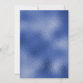 Invitation Argent Bleu Elle Croyait Qu'Elle Pourrait Faire Di (Dos)