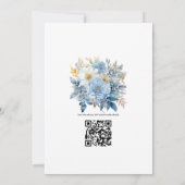 Invitation Argent, bleu glace, blanc givre et Mariage gris (Dos)