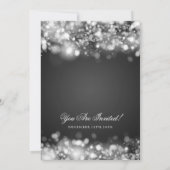 Invitation Argent brillant Mariage (Dos)