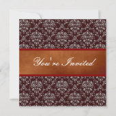 Invitation Argent Damask (Devant)