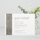 INVITATION ARGENT DE CUIVRE GLAMOREUX POINTS FIANÇAILLES MOSA (Debout devant)