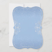 Invitation Argent et bleu clair coing Rustique Cheval Anniver (Dos)