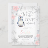 Argent Girl Penguin Hiver Onederland Anniversaire