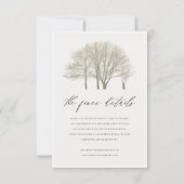 INVITATION ARGENT GRIS ÉLÉGANT AUTOMNE INFORMATION SUR LES AR (Devant)