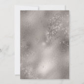 Invitation Argent & N'Importe Quel Arrière - plan De Couleur  (Dos)