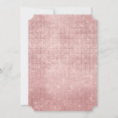 Invitation Argent Or Rose blanche brillante (Dos)