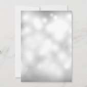 Invitation Argent Ornements Noël Entreprise Fête Fête (Dos)