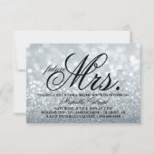 Invitation - Argent Parties scintillant Fab Douche (Devant)