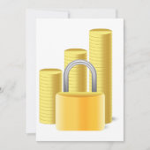 Invitation Argent sécurisé (Devant)