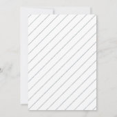 Invitation Argent | Simple Surprise Moderne pour une fête de (Dos)