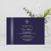 Invitation argentée d'équilibre (Debout devant)