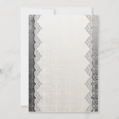 Invitation argentée pour les 25 ans de mariage (Dos)