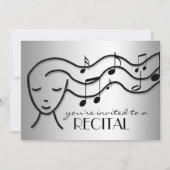 Invitation argenterie musique récital (Devant)