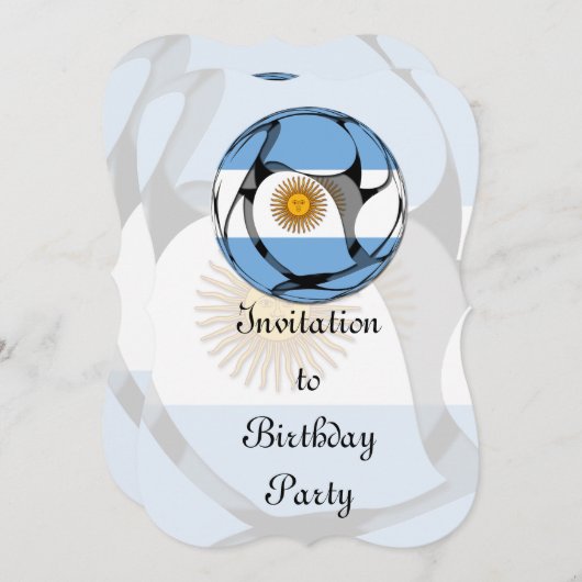 Invitation Argentine #1 (Devant / Derrière)