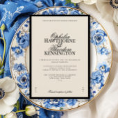 Invitation Aria | Black and Beige Minimal Elegant Wedding 