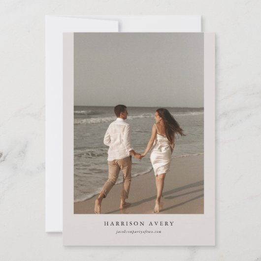 Invitation ARIEL Océan tropical Corail Manta Ray Beach Photo (Dos)