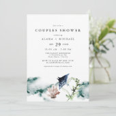 Invitation ARIEL Tropical Ocean Marine Beach Couples Douche (Debout devant)