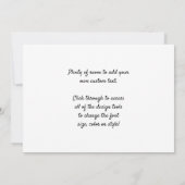 Invitation Aries Ram, Constellation Vintage, Miroir d'Uranie (Dos)