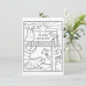 Invitation arizona colorie mon collage (Debout devant)