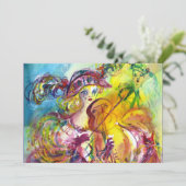 Invitation ARLECCHINA VIOLONISTE  Fête du Mardi Gras en Masqu (Debout devant)