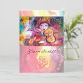 Invitation ARLECCHINO ET COLOMBINA /Mardi Gras vénitien (Debout devant)