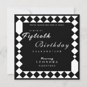 Invitation Arlequin Adulte N'IMPORTE QUELLE Surprise fête d'a (Devant)