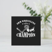 Invitation Arm Wrestling Wrestling Art Arm Wrestle Gift (Debout devant)