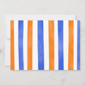 Invitation Arme à canne bleu et orange (Dos)