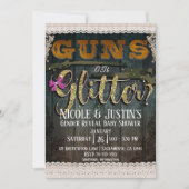 Invitation ARME À FEU OU PAILLETTES Réception de Révélation d (Devant)