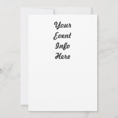 Invitation Armée Cupcake (Dos)