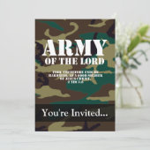 Invitation Armée du Seigneur, Camo de la Bible (Debout devant)