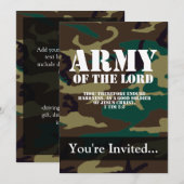 Invitation Armée du Seigneur, Camo de la Bible (Devant / Derrière)