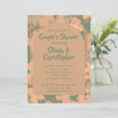 Invitation Armée Green Floral Couples Douche Brunch Invitatio (Debout devant)
