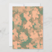 Invitation Armée Green Floral Couples Douche Brunch Invitatio (Dos)