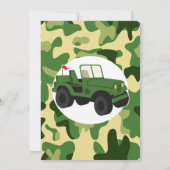 Invitation Armée Militaire Camo Boys fête d'anniversaire (Dos)