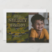 Invitation Armée - Militaire - Soldat - Jour d'anniversaire a (Devant)