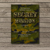 Invitation Armée - Militaire - Soldat - Jour d'anniversaire d