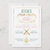 Invitation Armes à feu ou Parties scintillant Genre Reveillez (Devant)