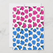 Invitation Armes à feu ou Roses Révélation de genre (Dos)