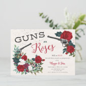 Invitation Armes ou sexe Rose dévoilent l'invitation (Debout devant)