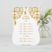 Invitation Armoire de table Art Nouveau en feuille de Damas (Debout devant)