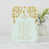 Invitation Armoire de table Art Nouveau en feuille de Damas (Debout devant)