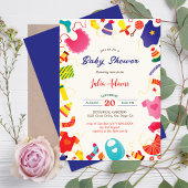 Invitation Armoire en arc-en-ciel couleur mignonne Baby showe