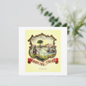 Invitation Armoiries de l'État de Floride (1876) (Debout devant)